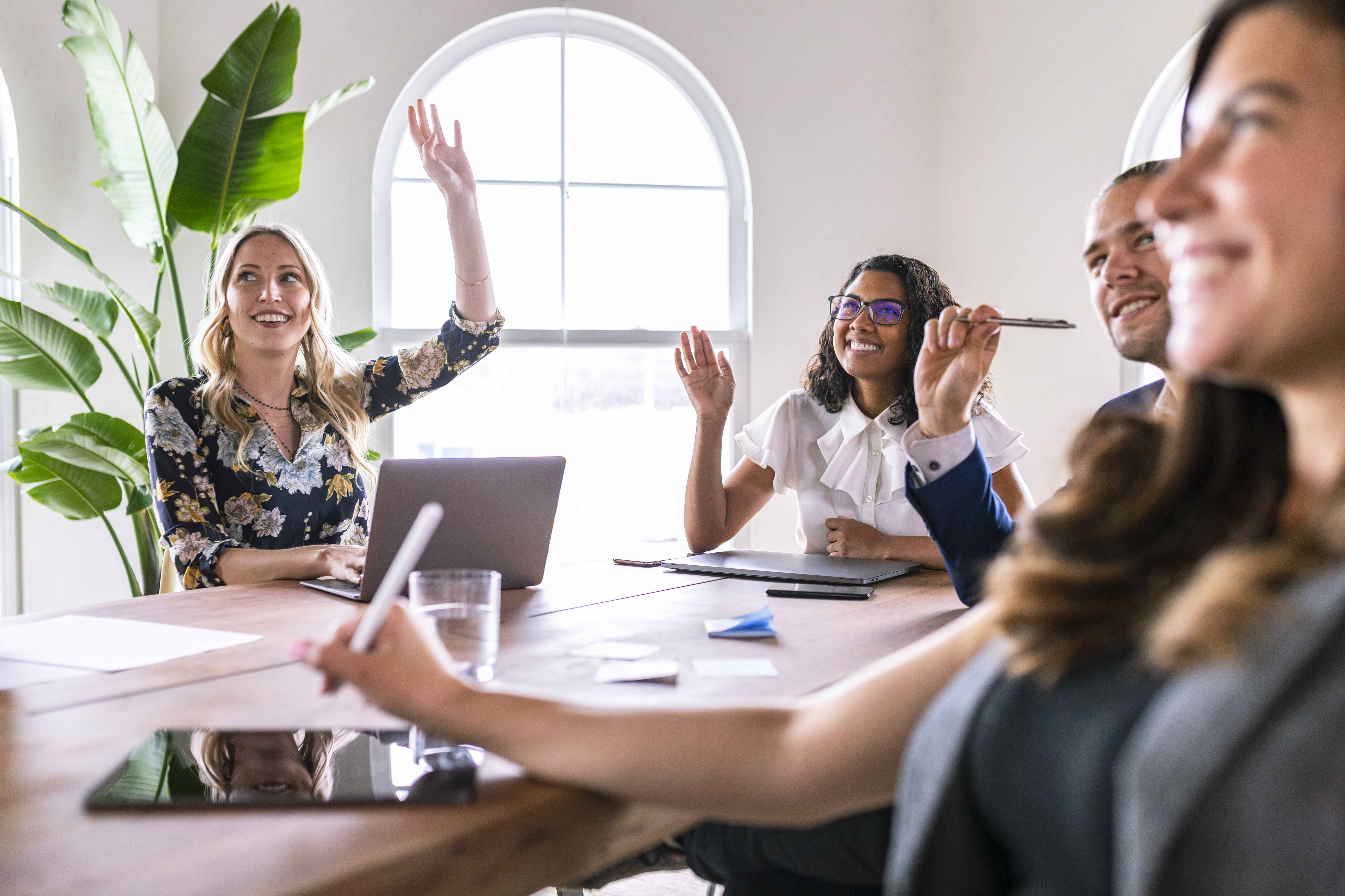 diverse group of people in a meeting