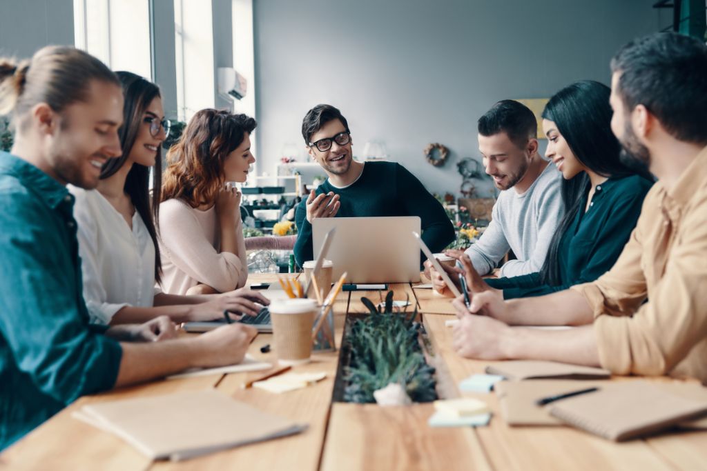 HR manager explaining Idaho marijuana policy to employees in a workplace meeting