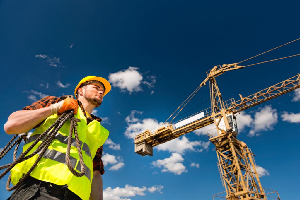 Construction worker in Idaho maintaining safety compliance under clear workplace drug testing and due diligence policies supported by Fastest Labs of Boise.